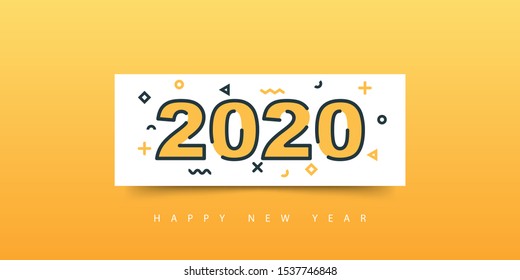 2020 Happy new year background