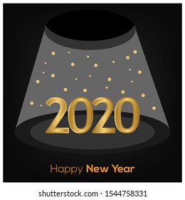 2020 Happy New Year Background for your Seasonal Flyers, banner, sticker, and Greetings Card.
