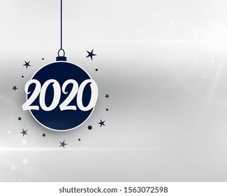 2020 happy new year background with text space
