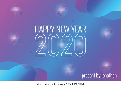 2020 Happy New Year background
