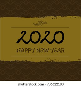 2020 Happy New Year Background for your Seasonal Flyers and Greetings Card or Christmas themed invitations