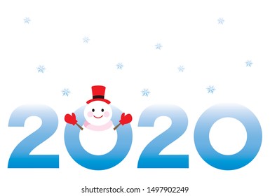 2020 happy new year' card