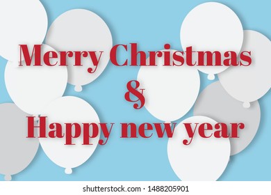 2020 Happy New Year and Happy Christmas background.Vector illustration banner greeting card
Happy festival
