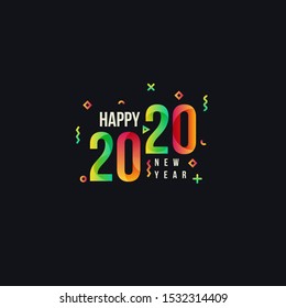 2020 Happy new year design