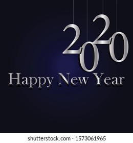 2020 Happy New Year Design Background. Can use for wallpaper, banner, poster.