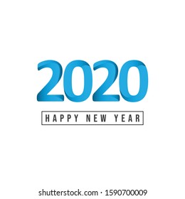 2020 Happy New Year Design Template Vector