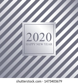 2020 Happy New Year. Holiday luxury card. Vector illustration.