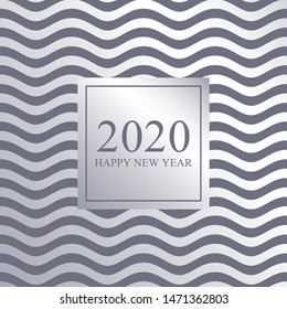 2020 Happy New Year luxury card for your design. Vector illustration.