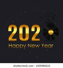 2020 Happy New Year and Merry Christmas Background. Vector Illustration. EPS10