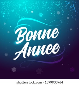 Bonne Happy New Year French Stock Vector (Royalty Free) 2343842685