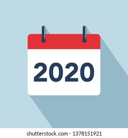 2020, happy new year. Vector creative number