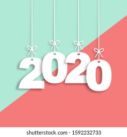 2020 Happy New Year Vector Backgorund