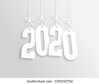 2020 Happy New Year Vector Backgorund