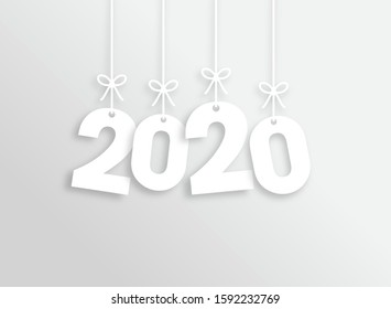 2020 Happy New Year Vector Backgorund