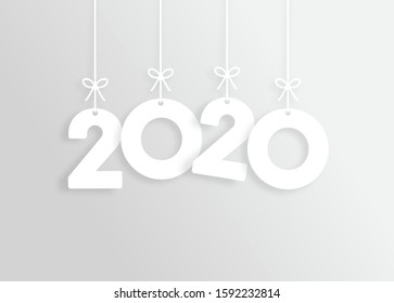 2020 Happy New Year Vector Backgorund