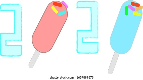 In 2020 with ice cream vector
