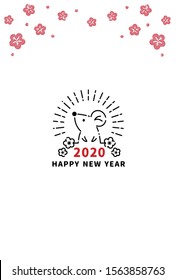 2020 Japanese New Year's card.