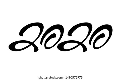 2020 Lettering Style Text Design Typography Stock Vector (Royalty Free ...