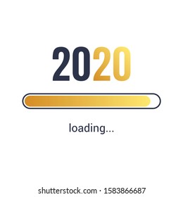 2020 loading calendar background cover vector design brochure.