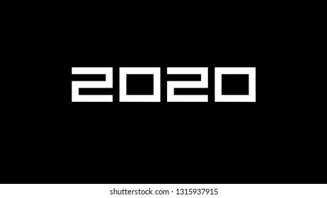 2020 Logo Concept. Vector illustration.
