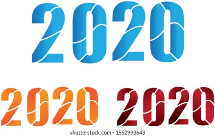 2020 Logo Design Concept New Year