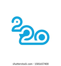 2020 logo design concept vector template, Icon Symbol, Illustration