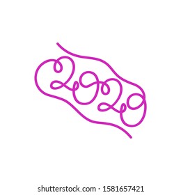 2020 logo design concept vector template, Icon Symbol, Illustration