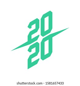 2020 logo design concept vector template, Icon Symbol, Illustration