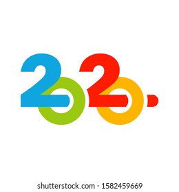 2020 logo design concept vector template, Icon Symbol, Illustration