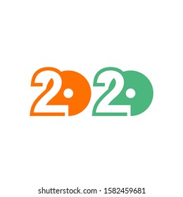 2020 logo design concept vector template, Icon Symbol, Illustration