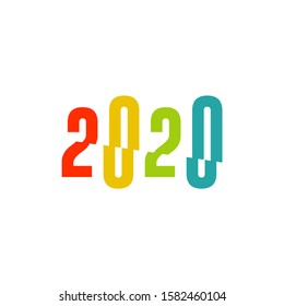 2020 logo design concept vector template, Icon Symbol, Illustration