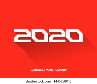 2020 Logo Graphics for New year celebration banners, poster, ads, wishes in vector isolated background