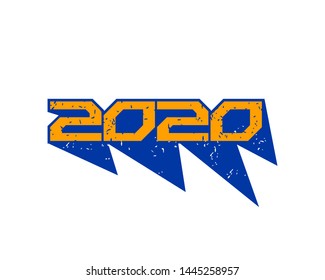 2020 Logo Graphics for New year celebration banners, poster, ads, wishes in vector isolated background