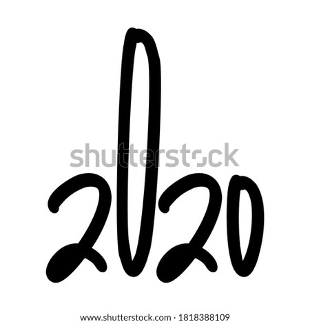 2020 logo as a hand showing the middle finger or shit. Middle finger illustartion Hand gesture. Funny coronavirus (2019-ncov) - quote, antidepressant lettering phrase. Coronavirus get well concept.