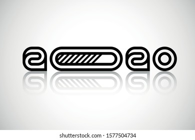 2020 logo loading modern card