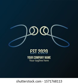 2020 with the logo theme, gradient colors