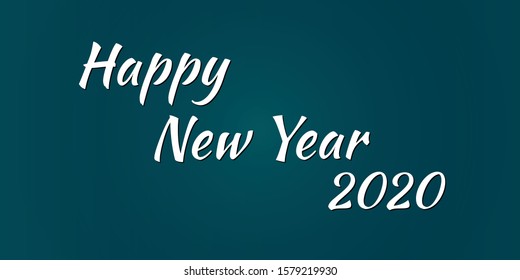 2020 Merry Christmas and Hapy New Year light blue background. Vector New Year illustration.