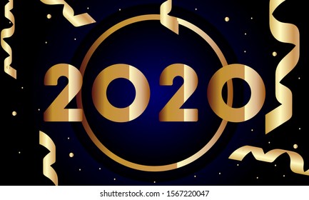 2020 new year abstract text