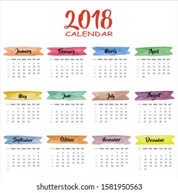 2020 New Year Calendar design
