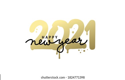 2020 New Year cart. 2020 New Year.