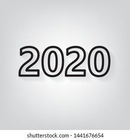 2020 new year concept- vector illustration
