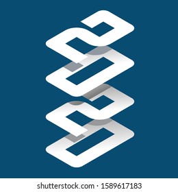 2020 new year design happy vector logo calendar. 2020 typography card. 2020 volume figures in the form of sheets with shadow.