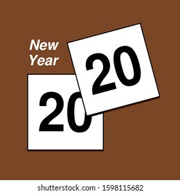 2020 New Year Flat Design