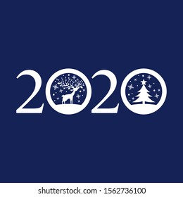 2020 New year logo design