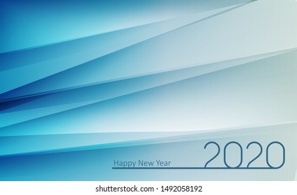 2020 New Year and Merry Christmas Background. Vector Illustration EPS10