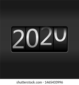2020 New Year Odometer,  New Year 2020 design