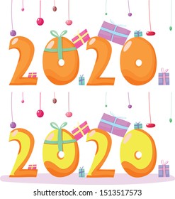 2020 new year vector Creative design 