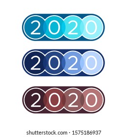 2020 New Years Logo Design Template