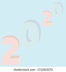  Diseño plano de fondo pastel 2020 