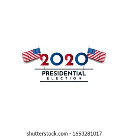 2020 Presidential election template design vector illustration